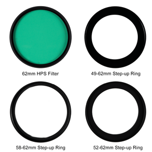 Hoya Grow Light - HPS Filter Kit (62mm) With 3 Step-Up Rings